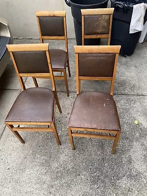 4 Vintage Mid Century Stakmore Folding Chair - Traditional • $99