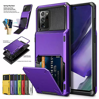 Shockproof Wallet Card Holder Case For Samsung S22 Ultra S21 S20 FE S10S9 Note20 • $5.52