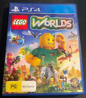 Lego Worlds | Sony Ps4 [preowned] + Manual | Au Seller • $34.95