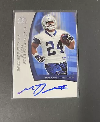 2005 SP Authentic Scripts For Success Marion Barber III #SS-MA Rookie Auto RC! • $10