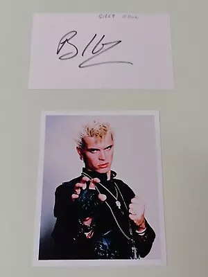£9.99 • Buy Billy Idol UK Singer Hand Signed Signature On Postcard