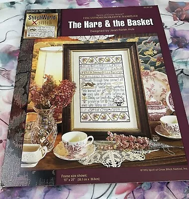 Stitch World Cross Stitch Leaflet  The Hare & The Basket” - Vintage 1996 • $2.99