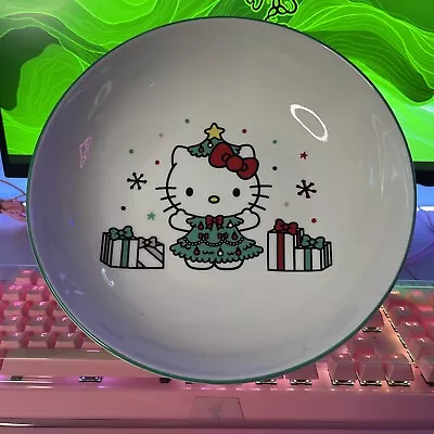 Sanrio Hello Kitty Christmas Holiday Tree Dress Ceramic Soup Pasta Salad Bowl • $19.75