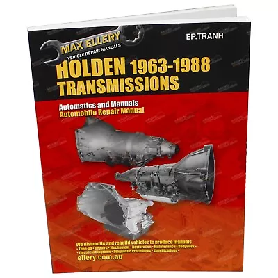 Transmission Workshop Repair Manual For Holden 63~88 Auto + Manual Gearbox Book • $60.95