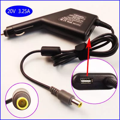 DC Power Adapter Car Charger +USB For Lenovo ThinkPad X201 Tablet 3144 3239 • $35.98