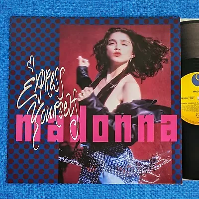 MADONNA EXPRESS YOURSELF 12'' VINYL LP RECORD GERMANY 1989 Like A Prayer • $40