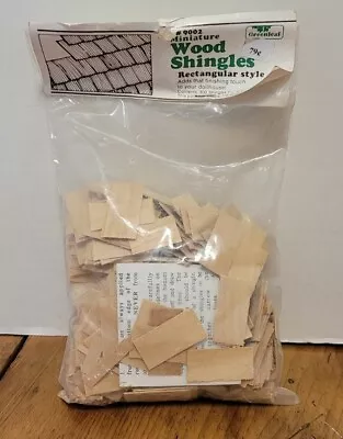 Vintage Miniature Wood Shingles For Dollhouse  Greehleaf USA UNOPENED PKG • $8.50