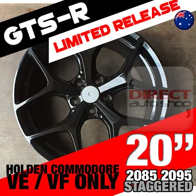 $1849 • Buy 4x GTSR Gloss Black 20inch Staggered Wheel HOLDEN COMMODORE VE VF ZB VXR HSV