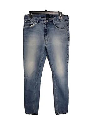 H&M Jeans Skinny Fit 31X29 ACID WASH BLACK LABEL DISTRESSED SKINNY • $10.99
