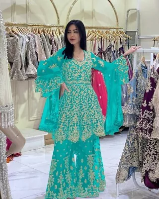 New Party Were Beautiful Net Top With Palazzo And Dupatta For Wedding Wear • $86.90