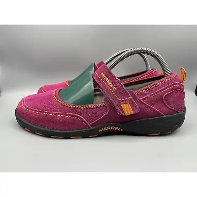 MERRELL PURPLE MIMOSA Mary Jane Comfort Casual Shoes J95460 Sz 5Y/Women's Size 6 • $44.99