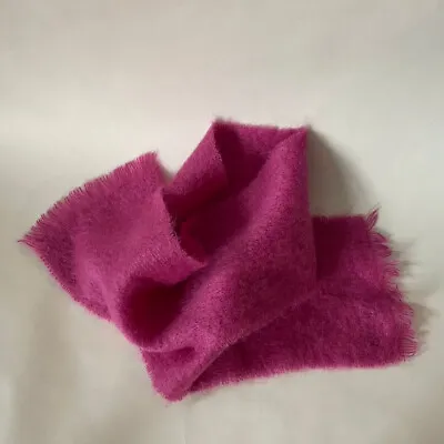 Foxford Mohair Scarf 9×59 In. Long Pink Made In Ireland EUC • $24