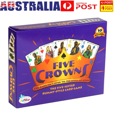 $16.58 • Buy Five Crowns Card Game 5 Suites Classic Original Family Party Rummy Style Play AU