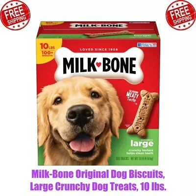 10 Lbs. Milk-Bone Original Dog Biscuits Large Crunchy Dog Treats • $14.15