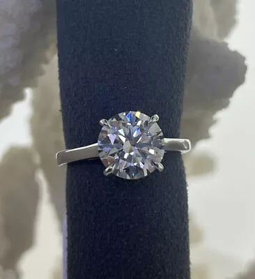 14k White Gold Round 3 04 Carat VS1 G Lab Grown Diamond Engagement Ring Size 7 • $1