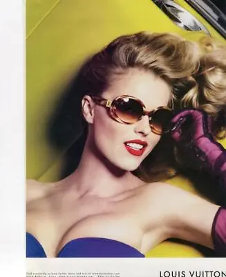 Louis Vuitton Print Ad Featuring Sexy Model Wearing Louis Vuitton Sunglasses-art • $2.25