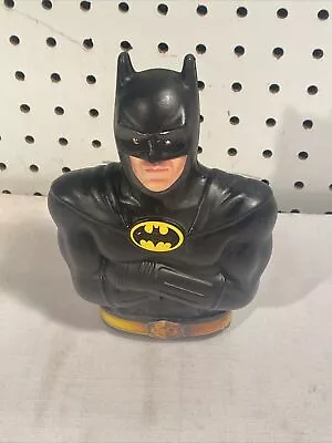 Vintage DC Comics 1989 Batman BustCereal Box PrizePiggy Money Bank • $12.95