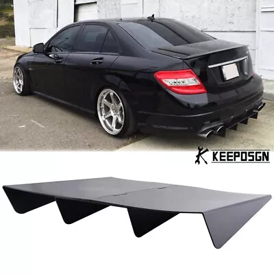 22  X20  Rear Diffuser Bumper Lip 4 Fins Spoiler For Mercedes-Benz C63 AMG W204 • $69.99