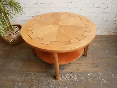 Vintage Retro 70s Mid Century Modern Brutalist Teak Nathan Cog Coffee Table • £139.99