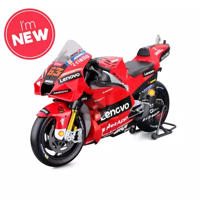 1:6 Maisto M32229 Francesco Bagnaia Ducati Lenovo Desmosedici GP22 Moto GP 2022 • £48.99