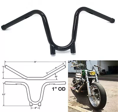 1  Bootlegger Handlebar Cut Out Black For Yamaha Tx650 XS650 Chopper Bobber • $123.43