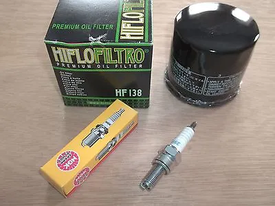 Oil Filter NGK Spark Plug Tune Up Kit Suzuki Vinson 500 King Quad 700 LT-A500F  • $17.99