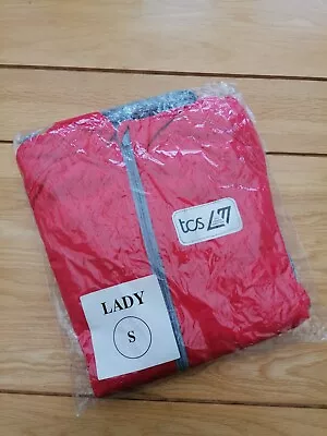 TCS London Marathon Red Grey Running Zip Up Jacket Size S *BRAND NEW • £8