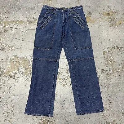 Vintage Dolce & Gabbana Cargo Military Denim Jean Pants Size 32 Unisex • $199.99