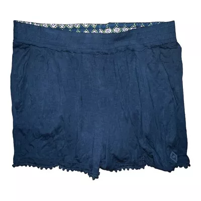 $18.99 • Buy Vera Bradley Midnight Navy Blue Pajama Lounge Shorts Medium NWT 