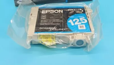 1 × Epson 125 Single Ink Cartridge - Cyan EXPIRED • $7.35