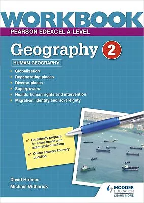 Pearson Edexcel A-level Geography Workbook 2: Human Geography • £11.28