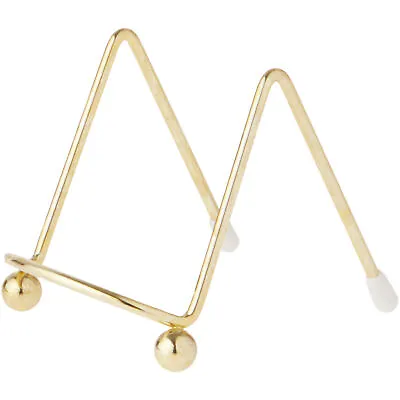Bard's Brass Wire Easel For Small Flat Items 2.5  H X 2.25  W X 3.25  D • $3.95