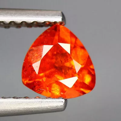 0.78 Cts_simmering Ultra~fanta Color_100 % Natural Mandarin Spessartite Garnet • $15