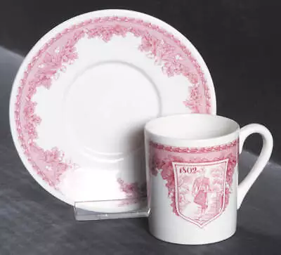 Wedgwood United States Military Academy Red Demitasse Cup & Saucer 2647663 • $94.95