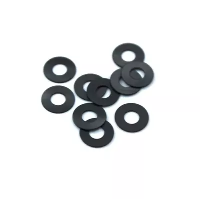 Flat Black Nylon (Plastic) Washers M3 / M4 / M5 / M6 / M8 / M10 Black Nylon Wash • £2.50