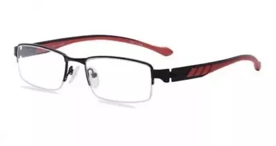 New~Octo 180 D49 SprinT 51-17-140 Black/red Frames Men’s Eyeglasses Tag $68 • $12.99