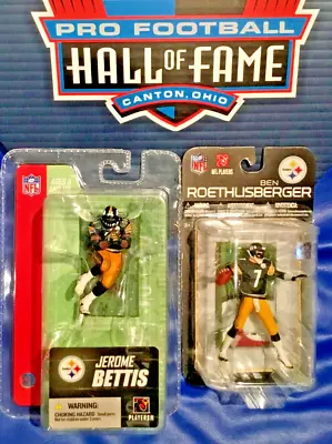 Mcfarlane Nfl Pittsburgh Steelers Ben Roethlisberger Jerome Bettis Hof 3  Mini   • $24.99