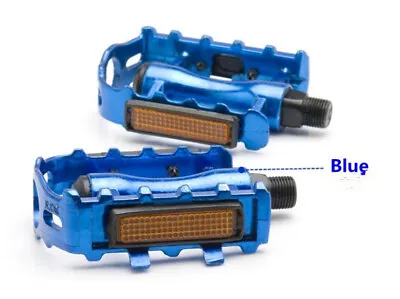 Bicycle Pedals Metal Alloy Flat Platform 9/16  Inch 14Mm For Road Mountain Bike • $15.99