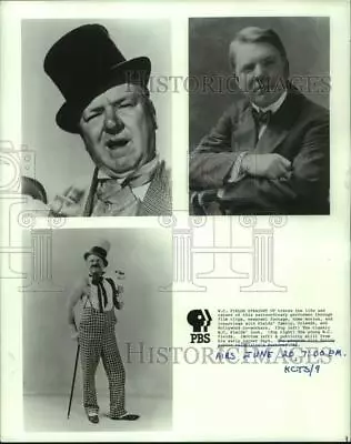 1987 Press Photo Actor & Entertainer W.C. Fields As Characters In His Career • $19.99