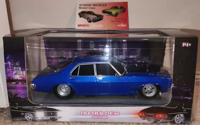 1:24 DDA Holden HQ GTS Monaro Sedan Custom Blue Stripes Light-Up • $49.95