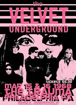 £4.99 • Buy The Velvet Underground 1968 Graphic Art Picture Motor Racing Vintage Poster