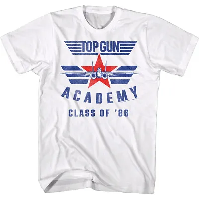 $25.50 • Buy Top Gun Academy Class Of 86 Men's T Shirt Navy Fighter Jet Pilot Tomcat Maverick