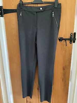 BN EVANS  Ladies Size 18 Grey Narrow Leg Warm Trousers With Zip Pockets • £14