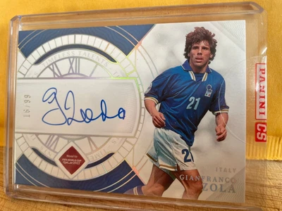 £31 • Buy Panini National Treasures, Gianfranco ZOLA, Timless Talents #/99, On Card Auto 