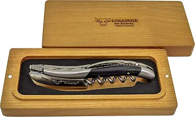 Laguiole En Aubrac Sommelier DeLuxe No 7 Corkscrew With Ebony Wood Handle • £285