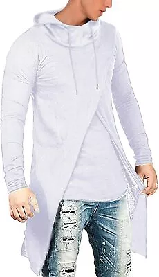 COOFANDY Men's Slim Fit Hoodie Lightweight Hooded Sweatshirt Casual Hip Hop Long • $48.32