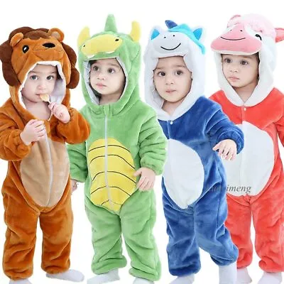 $42.87 • Buy Baby Rompers Winter Costume Boy Toddler Jumpsuit Infant Clothes Pyjamas Overalls