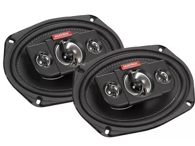 Matrix Audio Gtx690 500 Watts 4-Way 6X9  Inch 4 Ohm Car Audio Coaxial Speakers • $29.95