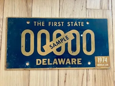 1974 Delaware Sample License Plate • $29.99