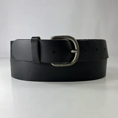 Black Leather Work Belt - Men's Size 42 • $13.60